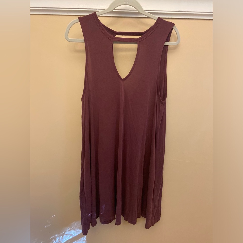 By Together Burgundy Sleeveless Tank Top